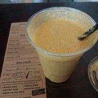 Banana tumeric smoothie at Nalinis Wholesome Streetfood - Bondi Junction in Bondi Junction