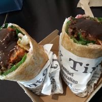 The sweet potato wrap at Nalinis Wholesome Streetfood - Bondi Junction in Bondi Junction