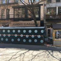 Front of restaurant, from across the street. at Avant Garden in New York City