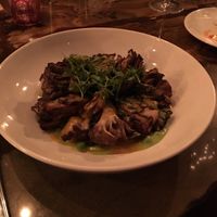 Mushrooms, pees at Avant Garden in New York City