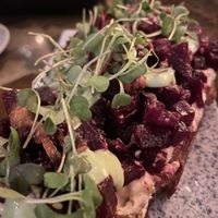 Beet toast  at Avant Garden in New York City