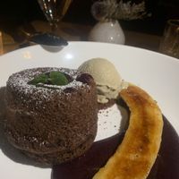 lava cake  at Avant Garden in New York City