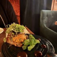 avocado on crispy rice with shishito   at Avant Garden in New York City