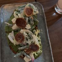 Green bean toast at Avant Garden in New York City