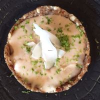 Raw Lemon Tart at Vegan Gorilla in Nice