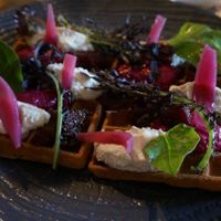 Savory Waffles at Vegan Gorilla in Nice