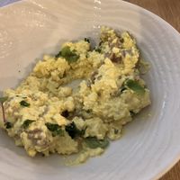 Tofu brouille at Vegan Gorilla in Nice