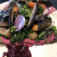 Breakfast of champignons at Serotonin Eatery in Burnley