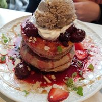 My friend making me re -consider my order at Serotonin Eatery in Burnley