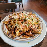 Chili Fries at Annapurna's World Vegetarian Cafe - UNM in Albuquerque