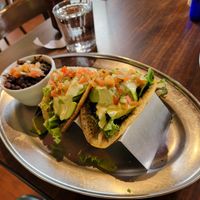 Tacos at Annapurna's World Vegetarian Cafe - UNM in Albuquerque