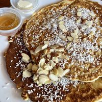 Cardamom pancakes  at Annapurna's World Vegetarian Cafe - UNM in Albuquerque