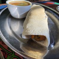 Masala dosa at Annapurna's World Vegetarian Cafe - UNM in Albuquerque