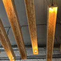 The lamps🤍  at Mango Vegan Street Food - Powisle in Warsaw