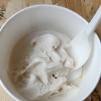 Salted almond ice cream at Mango Vegan Street Food - Powisle in Warsaw
