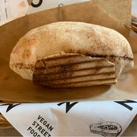 Small eggplant falafel pita  at Mango Vegan Street Food - Powisle in Warsaw