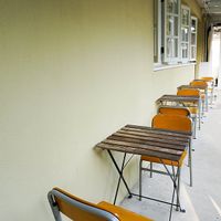 outside at Eat Well Canteen 慧食堂 in New Territories