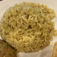 Turmeric rice at Eat Well Canteen 慧食堂 in New Territories