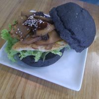 Vegetarian burger. at Idealite - Egate in Penang