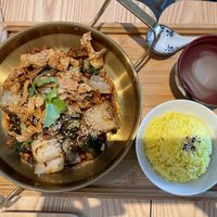 Mala hot pot with rice   at Brown Poodle in Penang