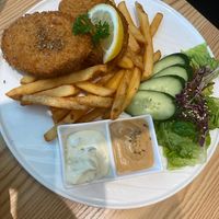 Fish and chips   at Brown Poodle in Penang