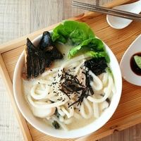 Vegan Soy Promfet Udon Soup  at Brown Poodle in Penang