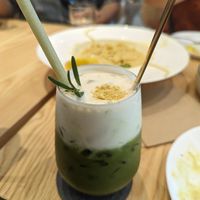 Matcha with cheese foam at Brown Poodle in Penang