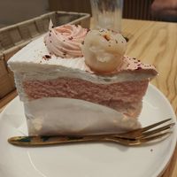 Lychee-rose-cake. at Brown Poodle in Penang