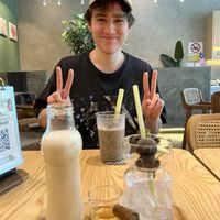 Poodle drink, Oreo smoothie (both yummy, but Oreo yummier!)  at Brown Poodle in Penang