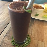 Chocolate banana smoothie with soy milk at Brown Poodle in Penang