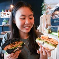 burger at Brown Poodle in Penang