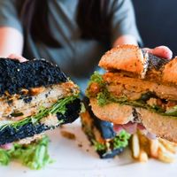 burger at Brown Poodle in Penang