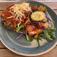Vegan lasagna  at V Series in Kew