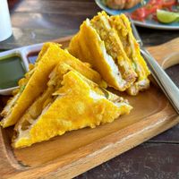 Bread Pakora #Veganuary at EL Cafe International Vegan Food in Phan Thiet