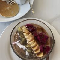 Smoothie Bowl had too much sugar sauce on top, to be honest we did not enjoy at all  at EL Cafe International Vegan Food in Phan Thiet