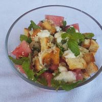 watermelon salad at EL Cafe International Vegan Food in Phan Thiet