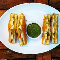 Bread pakora's.  at EL Cafe International Vegan Food in Phan Thiet