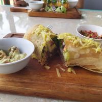 Chimichanga (fried burrito) at EL Cafe International Vegan Food in Phan Thiet
