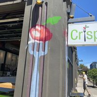 Outside  at Crisp in Portland