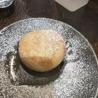 Dessert - bun with beans and maple syrup (surprisingly tasty!)  at Vegeme in South Brisbane