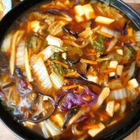 hot & sour soup at Vegeme in South Brisbane