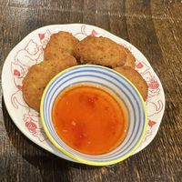 Vegan nuggets   at Vegeme in South Brisbane