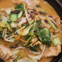 Vegan laksa at Vegeme in South Brisbane