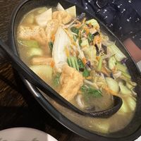 Satay soup  at Vegeme in South Brisbane