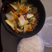 Suju and rice at Vegeme in South Brisbane