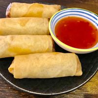 Yummy Vegan Spring Rolls  at Vegeme in South Brisbane
