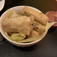 Yucca (note it is cooked in a shared fryer, skip the huancaina sauce which has dairy in it)  at Mouthful Eatery in Thousand Oaks