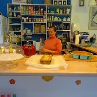 Inside the restaurant at El Karmem in Malaga