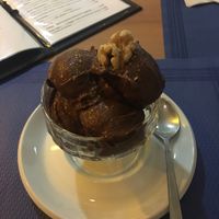 Amazing nice cream! Frozen bananas, cacao powder, and a bit of soy milk at El Karmem in Malaga
