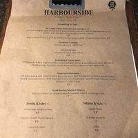 Main menu  at No. 1 Harbourside in Bristol